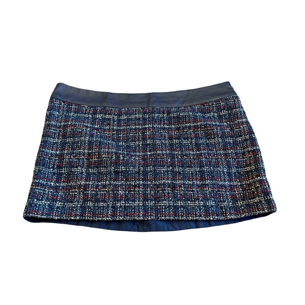 Abercrombie & Fitch Super Short Mini Skirt Wool Plaid Retro Size 10/30 Women's